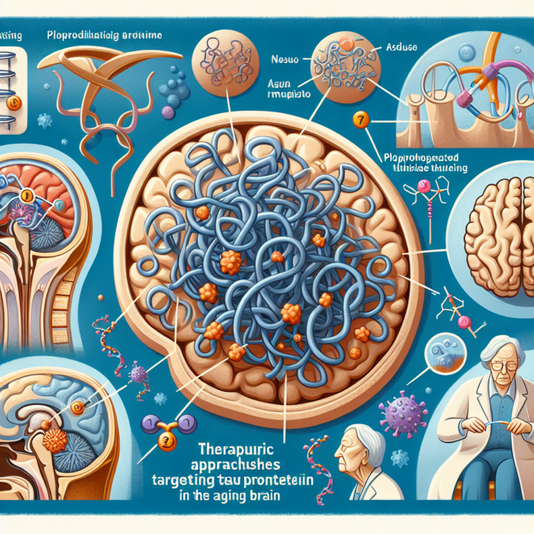 Approches thérapeutiques pour cibler la protéine tau phosphorylée dans le cerveau vieillissant