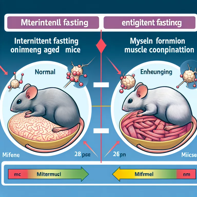 Les Effets du Jeûne Intermittent sur la Myélinisation et la Coordination Musculaire chez les Souris Âgées