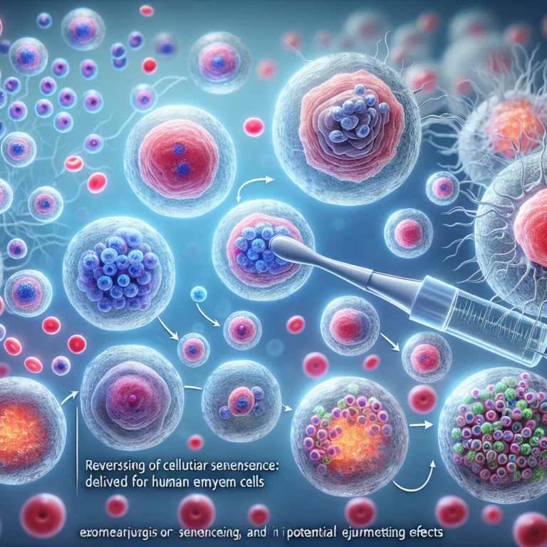 Reverser la sénescence cellulaire : Une étude sur les exosomes dérivés de cellules souches embryonnaires humaines