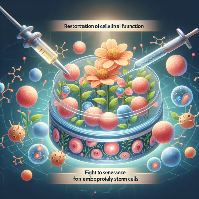 Restauration de la fonction cellulaire et lutte contre la sénescence grâce aux exosomes dérivés de cellules souches embryonnaires