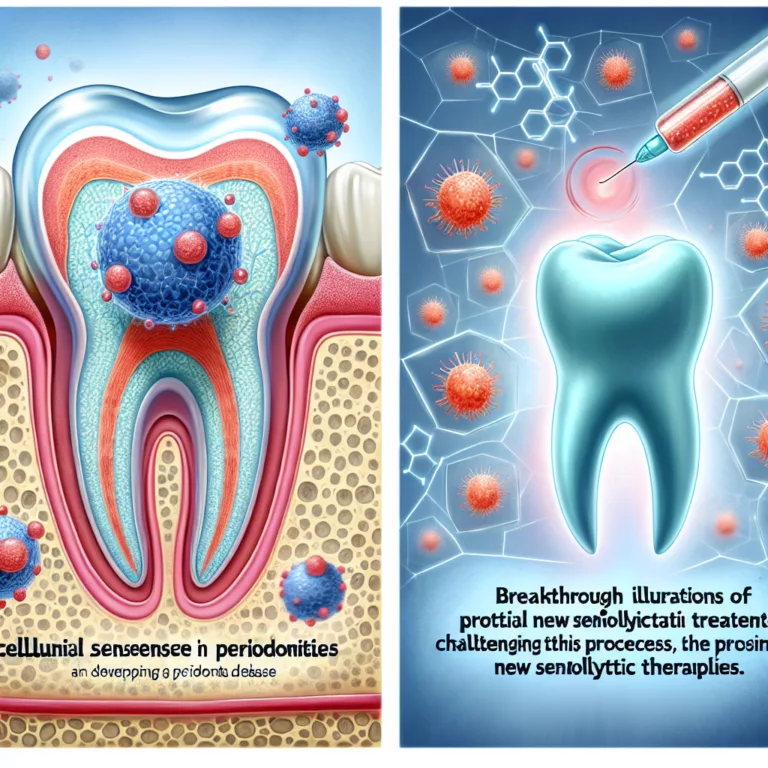 Rôle de la Sénescence Cellulaire dans la Parodontite : Vers de Nouvelles Thérapies Sénolytiques