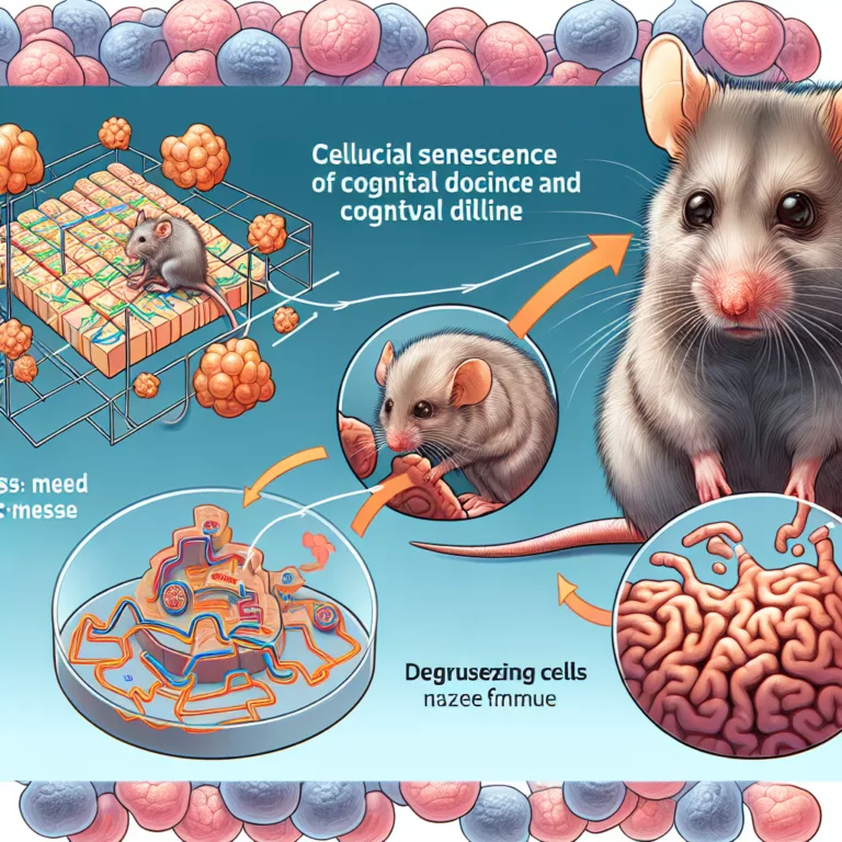 Lien entre la sénescence cellulaire et le déclin cognitif chez les souris