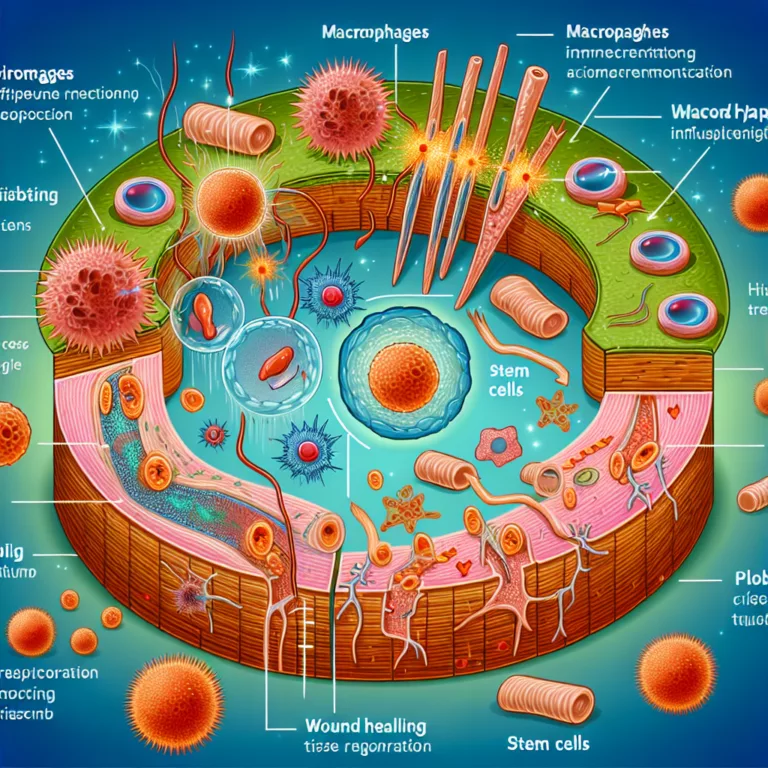 Rôle des macrophages et des cellules souches dans la guérison des plaies