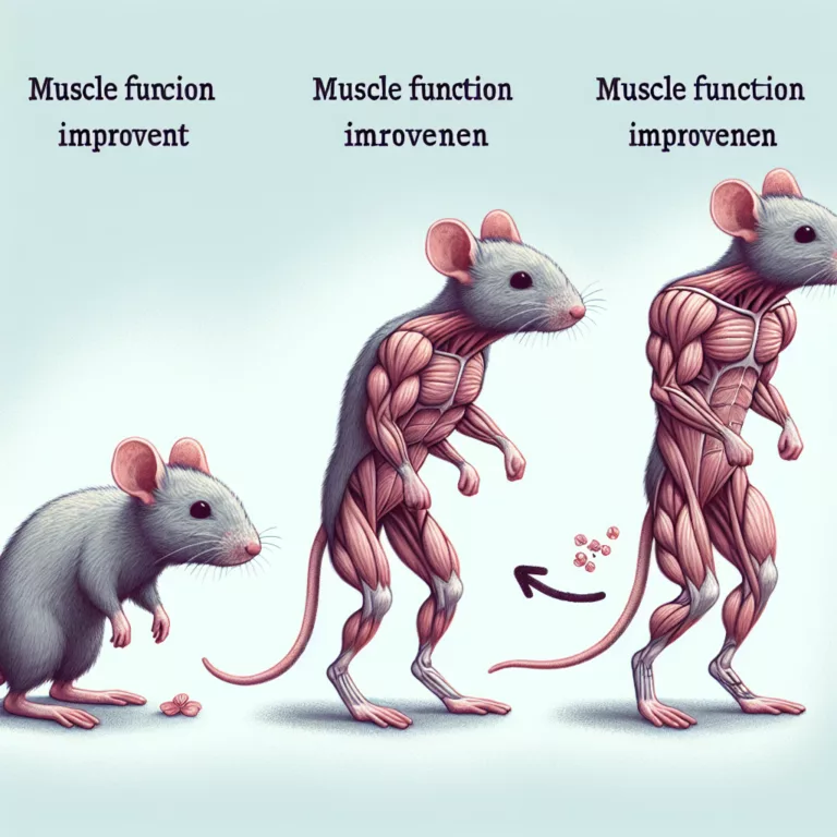Elamipretide : Une avancée dans l’amélioration de la fonction musculaire chez les souris âgées