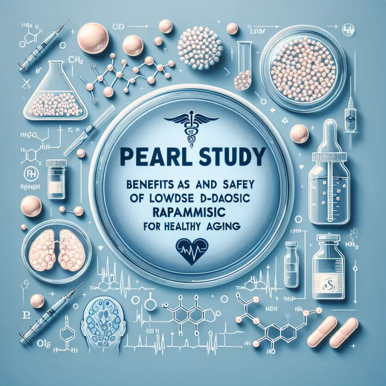 Étude PEARL : Les bénéfices et la sécurité de la rapamycine à faible dose pour un vieillissement sain