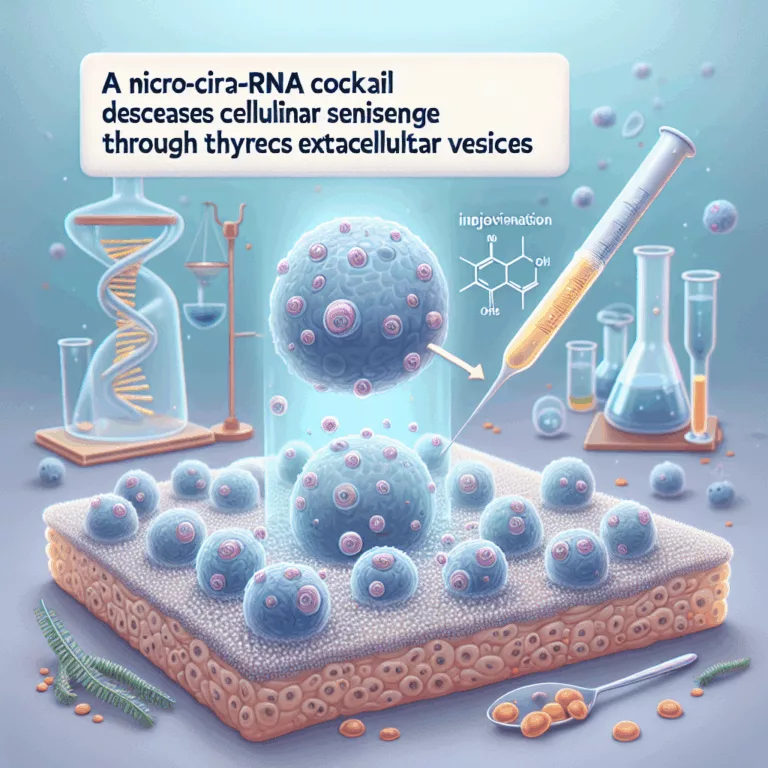 Découverte d’un cocktail de micro-ARN pour réduire la sénescence cellulaire grâce aux vésicules extracellulaires