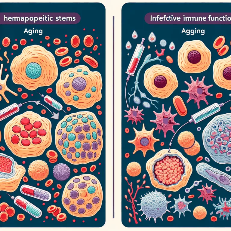 Impact du Vieillissement sur les Cellules Souches Hématopoïétiques et la Fonction Immunitaire
