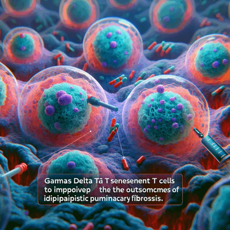 Ciblage des cellules sénescentes par les cellules T gamma delta pour améliorer les résultats de la fibrose pulmonaire idiopathique