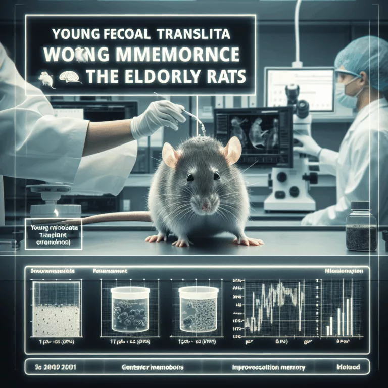 Impact de la transplantation de microbiote fécal jeune sur la mémoire de travail des rats âgés