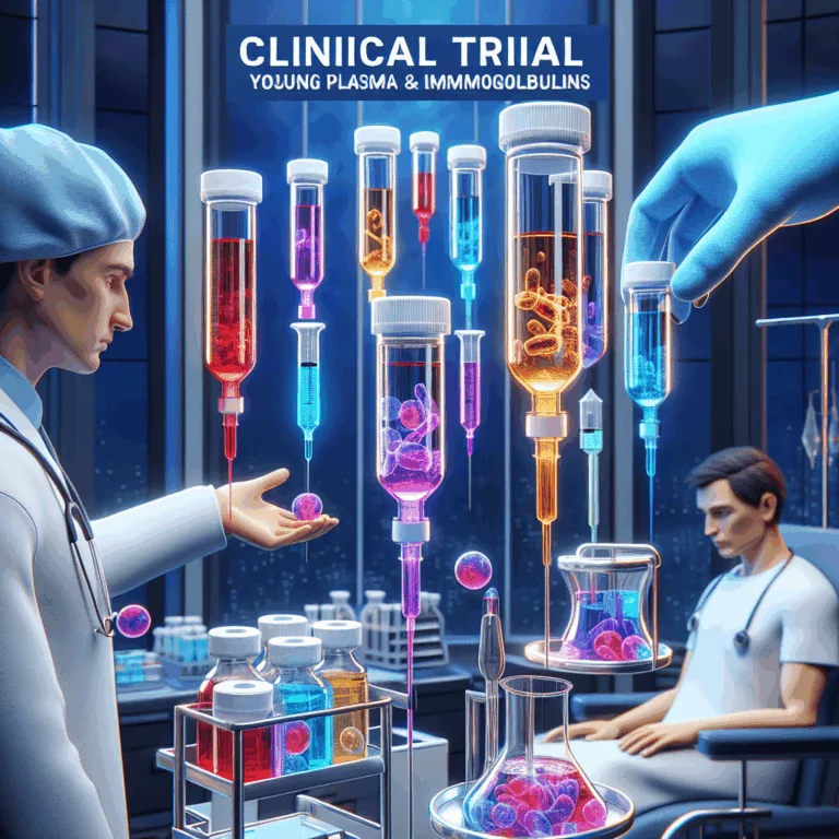 Effets bénéfiques du plasma jeune et des immunoglobulines dans un essai clinique
