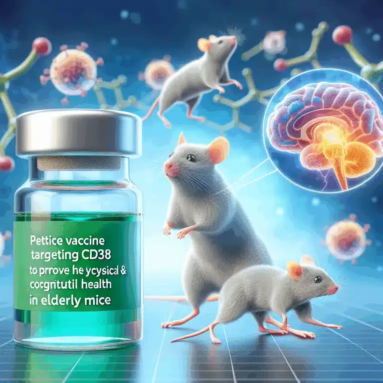 Un vaccin peptidique cible CD38 pour améliorer la santé physique et cognitive chez les souris âgées