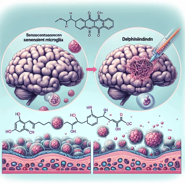Rôle des Microglies Sénescentes dans la Maladie d’Alzheimer et l’Efficacité de la Delphinidine