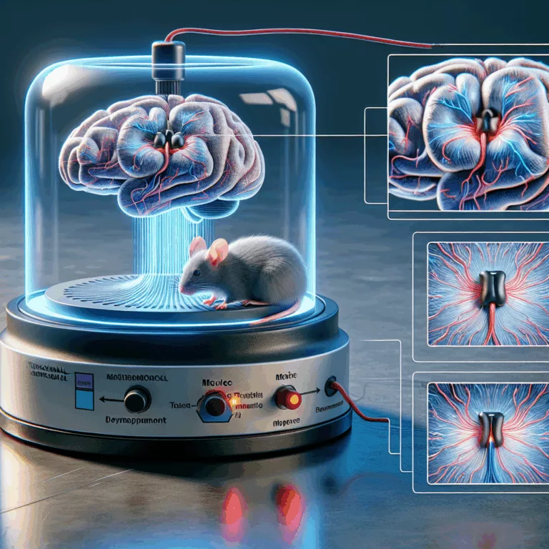 Effets de la stimulation magnétique transcrânienne sur la plasticité synaptique dans un modèle de souris Alzheimer