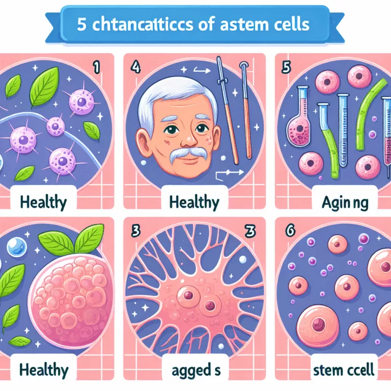 Cinq caractéristiques du vieillissement des cellules souches