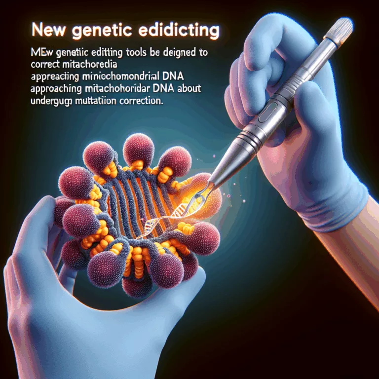 Nouveaux outils d’édition génique pour corriger les mutations de l’ADN mitochondrial