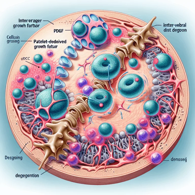 Rôle du PDGF dans la Sénescence Cellulaire et la Dégénération des Disques Intervertébraux