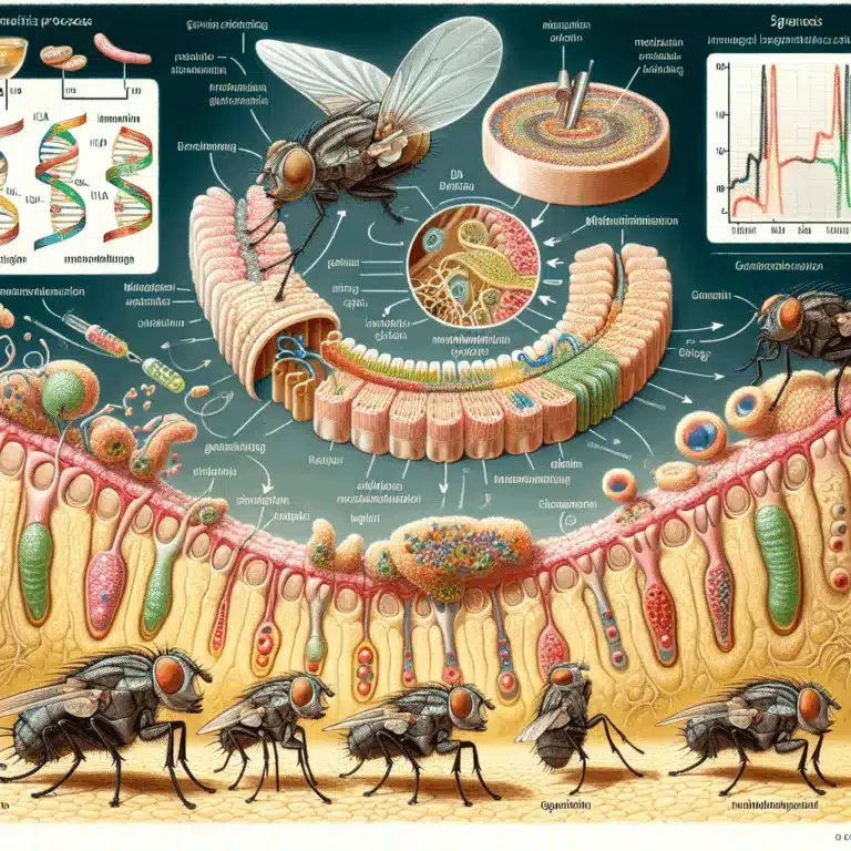 Les mécanismes du vieillissement intestinal chez les mouches des fruits : Vers une approche thérapeutique