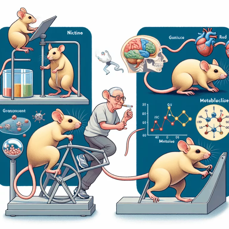 Impact de la nicotine sur la fonction motrice et le métabolisme chez les souris âgées