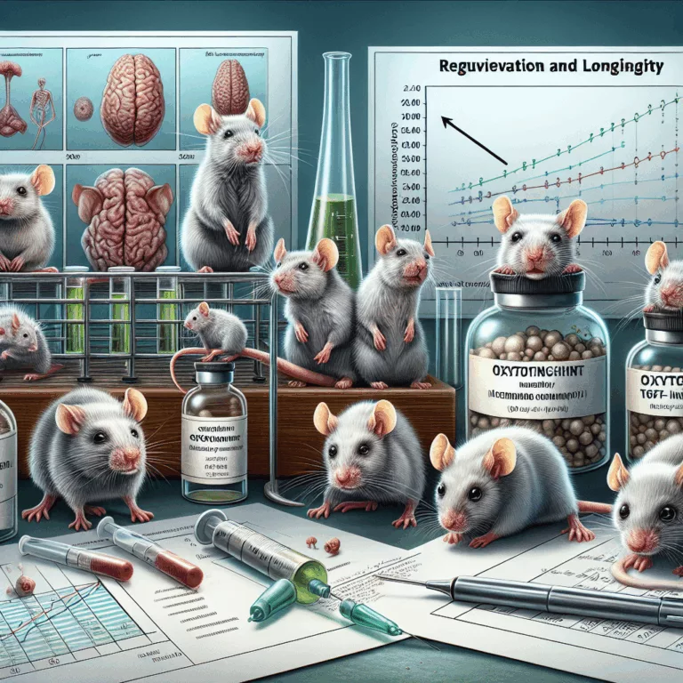 Rajeunissement et longévité : Étude des effets de l’oxytocine et de l’inhibiteur de TGF-β chez les souris âgées