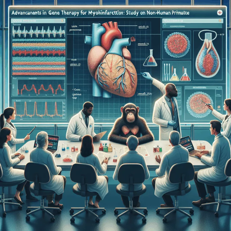 Avancées dans la Thérapie Génique pour l’Infarctus du Myocarde : Étude sur des Primates Non Humains