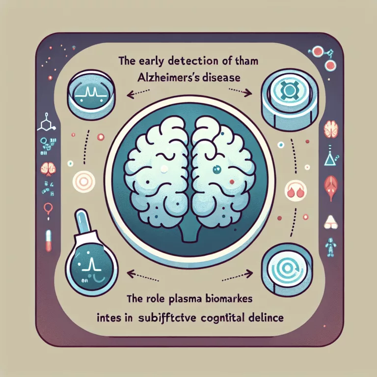 Détection précoce de la maladie d’Alzheimer : le rôle des biomarqueurs plasmatiques dans le déclin cognitif subjectif