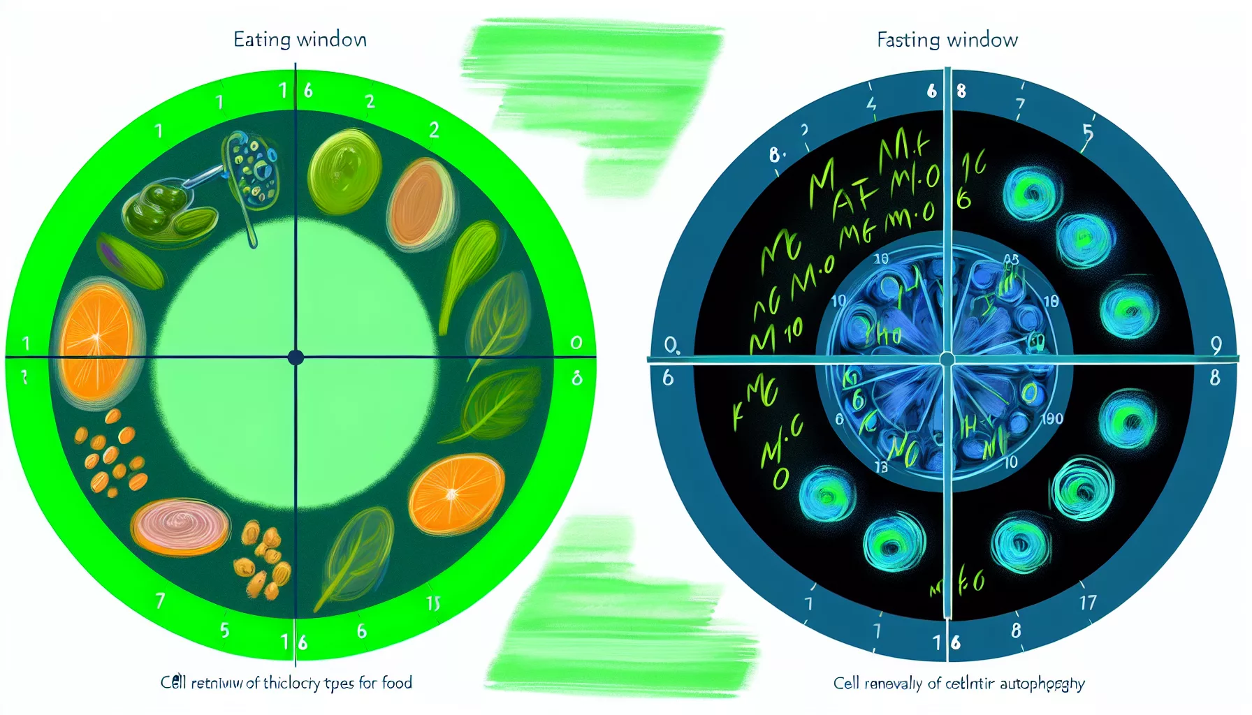 Protocole jeûne intermittent 16:8 pour activation autophagie et longévité