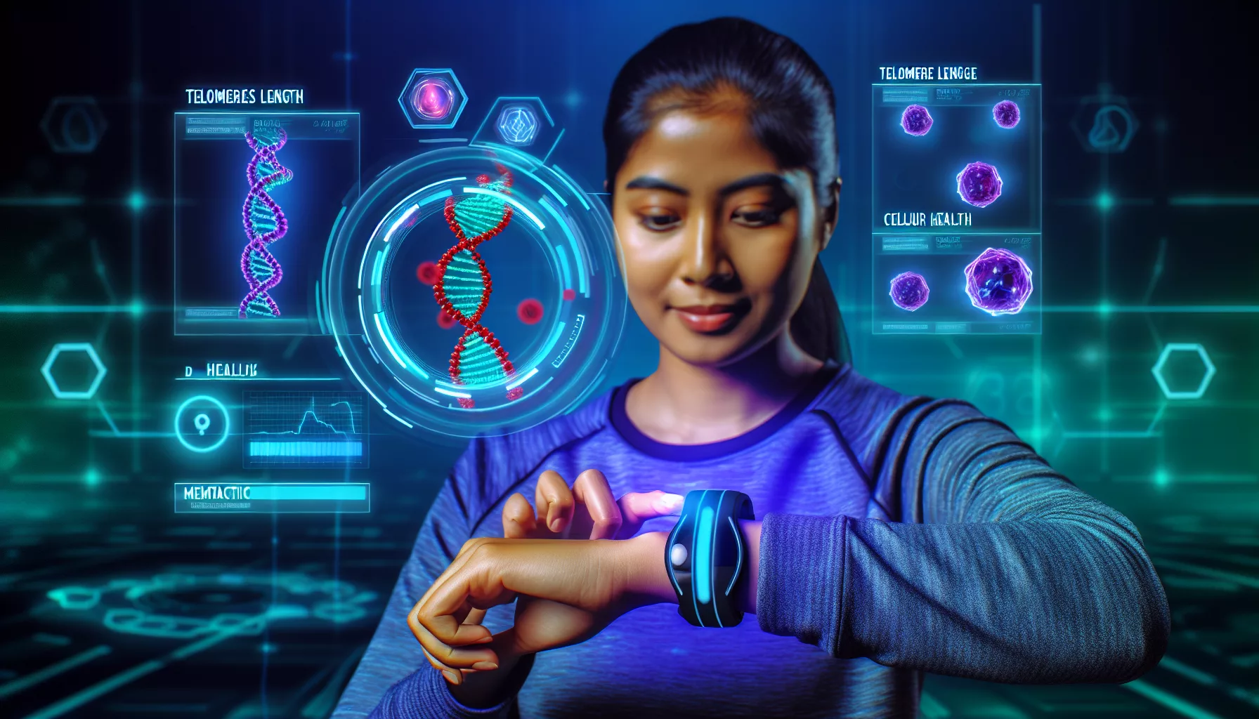 Visualisation mesure âge biologique avec biomarqueurs et technologies